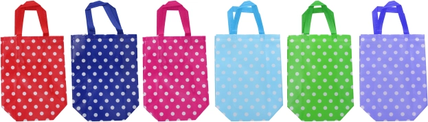 Geschenktasche aus Vliesstoff M 32 × 36 × 12 cm, ganzjährig, bunter Mix