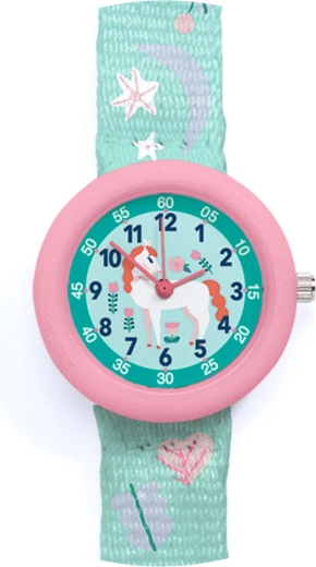 DJECO Kinderuhr Pferdchen