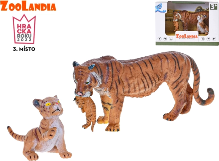 Zoolandia Tigerin mit Jungen Figuren 7–15 cm in Schachtel