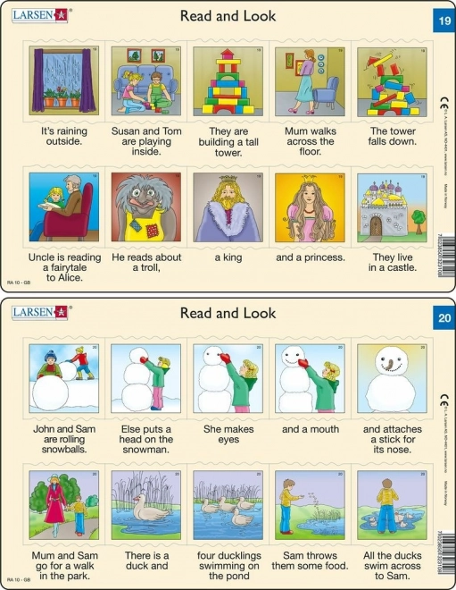 Puzzle Englisch – kurze Texte, 10 Teile