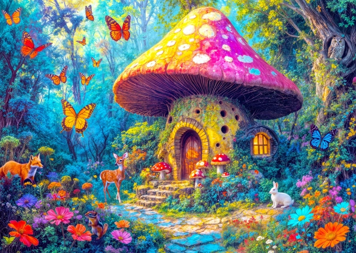 Enjoy Puzzle Pilzhäuschen 1000 Teile
