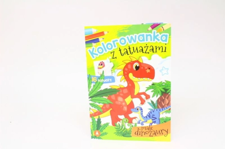 DINOtattoo Malbuch und abwaschbare Tattoos – kleine Dinosaurier