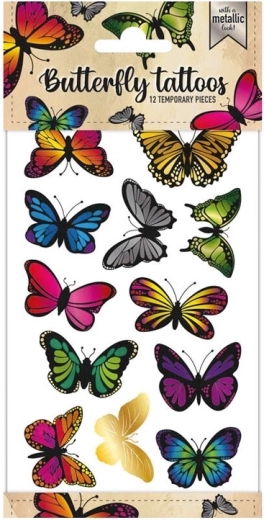 Temporäre Tattoos Schmetterlinge