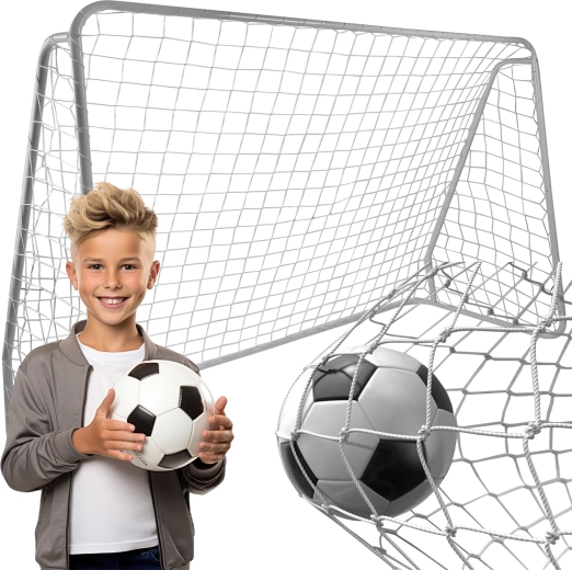 Netz für ein Metall-Fußballtor Trizand 213 × 150 × 90 cm