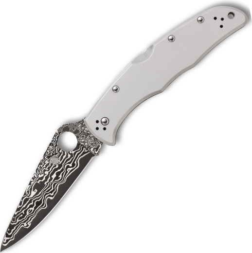Spyderco Endura 4 Titan-Taschenmesser mit Damastklinge 9,7 cm