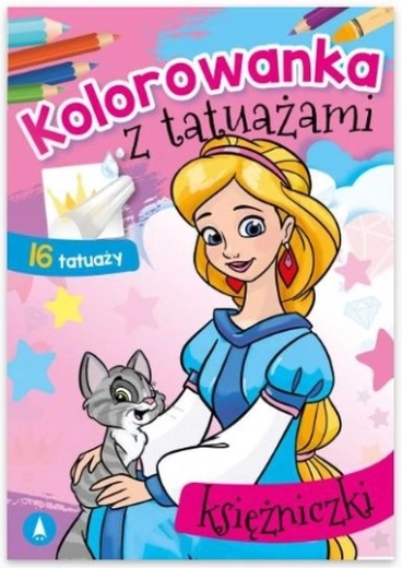Malbuch mit Tattoos – Prinzessinnen