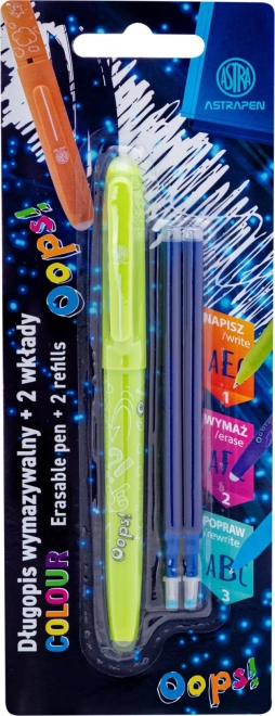 Radierbares Stift ASTRA OOPS! 0,6 mm mit Ersatzminen