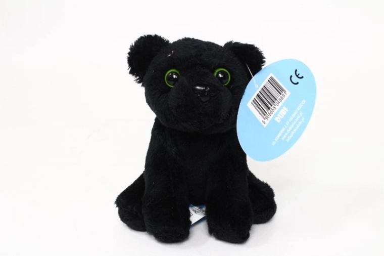 Ziki Schwarzer Panther Plüschtier sitzend 14 cm