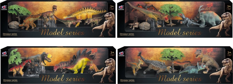 Dinosaurierwelt – Set mit Dinosaurierfiguren, 4 Arten