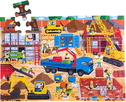 Bodenpuzzle Baustelle 48 Teile