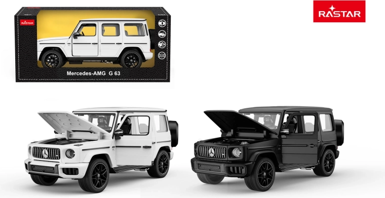 Automodell Mercedes AMG G63 1:24 Rastar schwarz