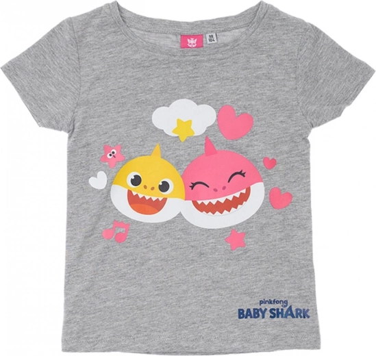 Kinder-T-Shirt Baby Shark grau