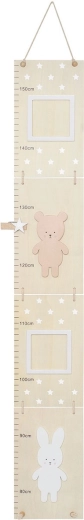 Jabadabado Kinder-Wandmesslatte Teddy & Bunny