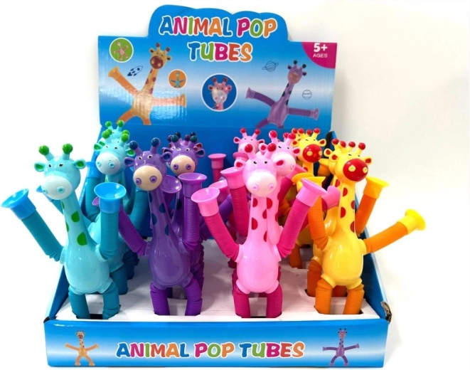 Fidget-Giraffe mit ausziehbaren Gliedmaßen und Saugnäpfen – 1 Stück