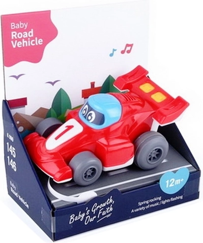 Rennauto für die Kleinsten mit Geräuschen und Lichtern