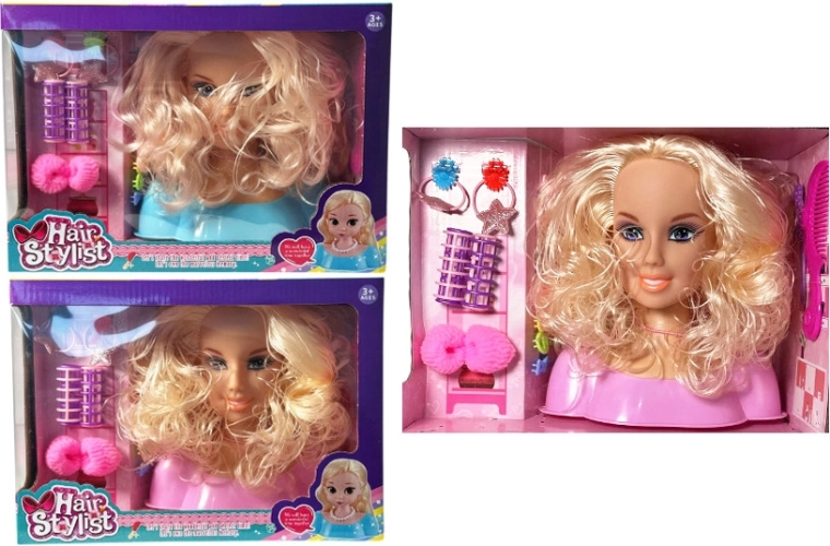 Frisierkopf zum Kämmen mit Zubehörset