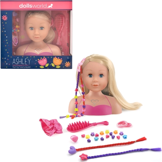 Dolls World Frisierkopf Ashley blond 21 cm