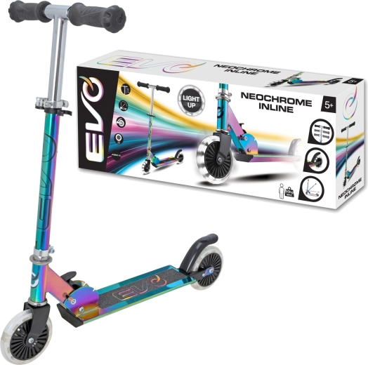 EVO Kinder-Klapproller Neochrome mit LED-Rädern