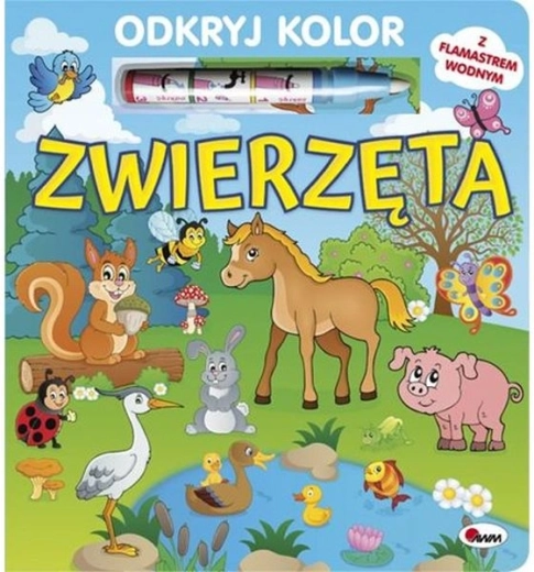 Entdecke Farben: Tiere – wiederverwendbares Wasser-Malbuch