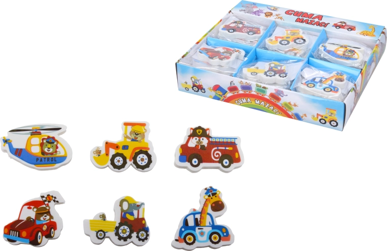 Radiergummi in Autoform