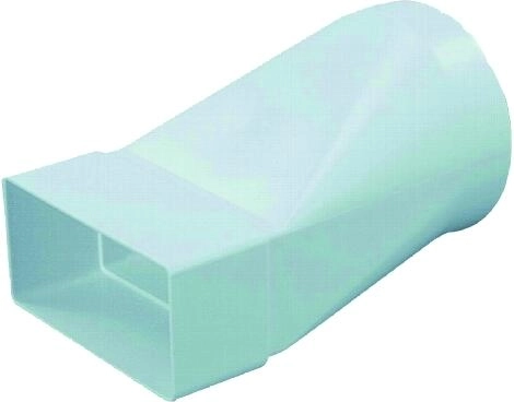Übergangsstück 104/110 × 55 mm für runde und flache Lüftungskanäle