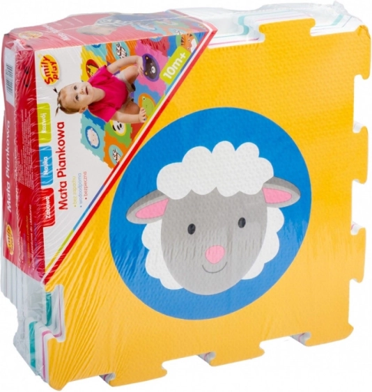 Schaumstoffmatte und Tier-Puzzle