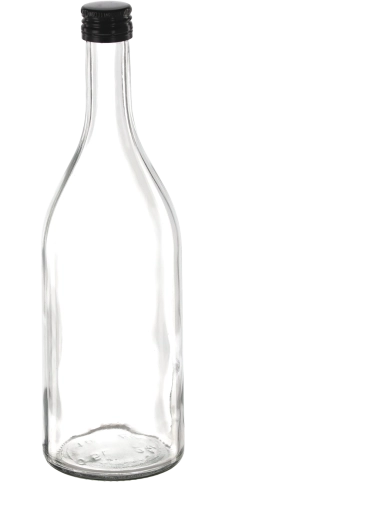 BDR-Flasche 500 ml mit Schraubverschluss Ø 25 (8 Stk.)