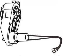 Linkes Getriebemotor für Kinderfahrzeug Lamborghini Urus 12 V