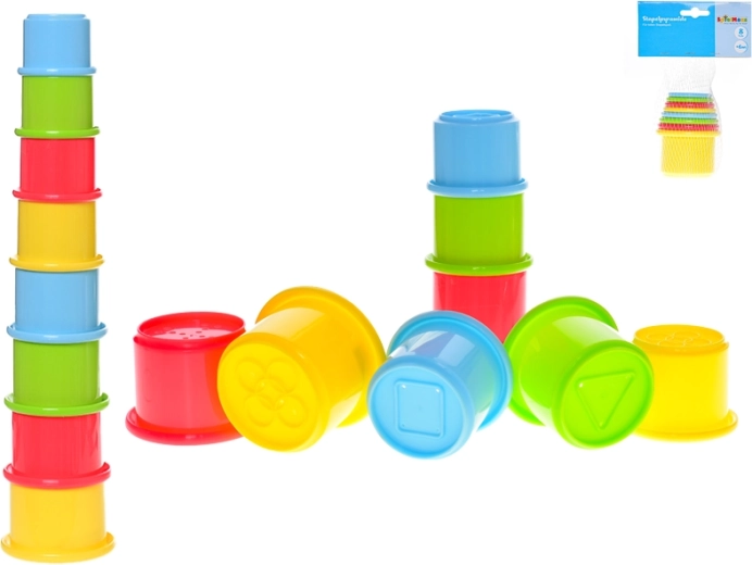 Stapelbecher – bunte Pyramide für Babys