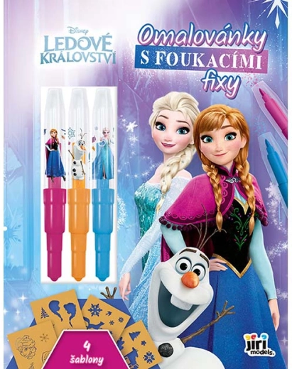 Malbuch mit Pustestiften Frozen Die Eiskönigin