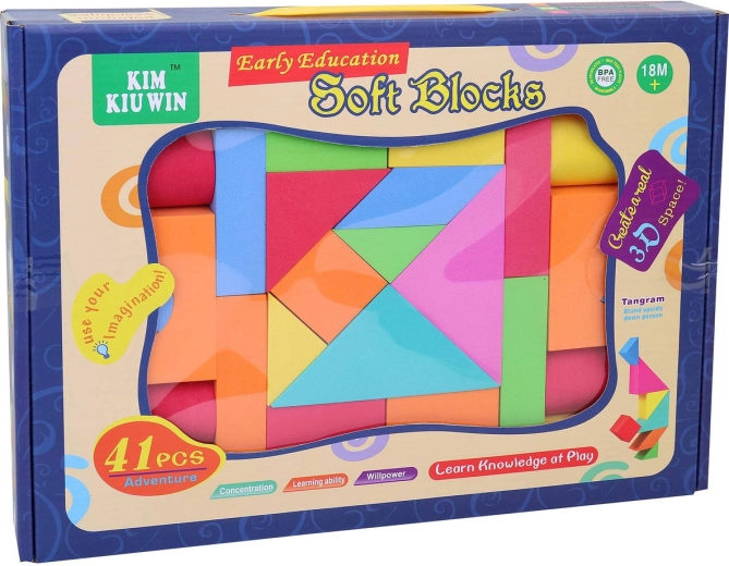Bunte weiche Bausteine für die Kleinsten – Set 41 Stk.