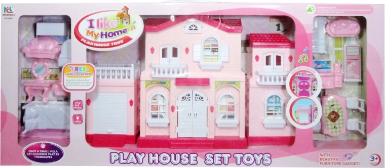 Plastik-Puppenhaus mit Lichtern und Geräuschen
