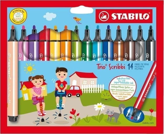STABILO Trio Scribbi Set Filzstifte für Kinder