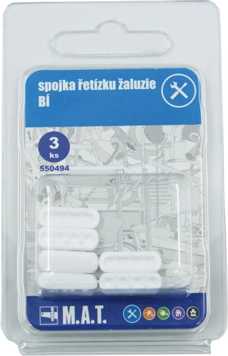 Kettenverbinder für Jalousien, weiß (3 Stk.)