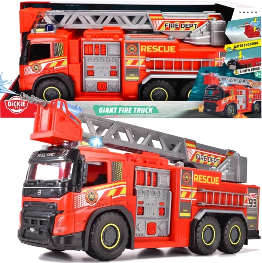 Dickie Toys großer Volvo SOS Feuerwehrwagen 57 cm