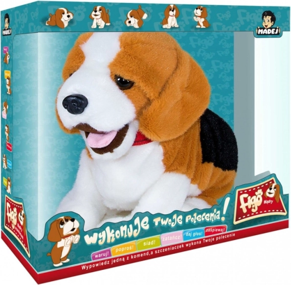 Interaktiver Plüsch-Beagle Figo mit Sprachbefehlen