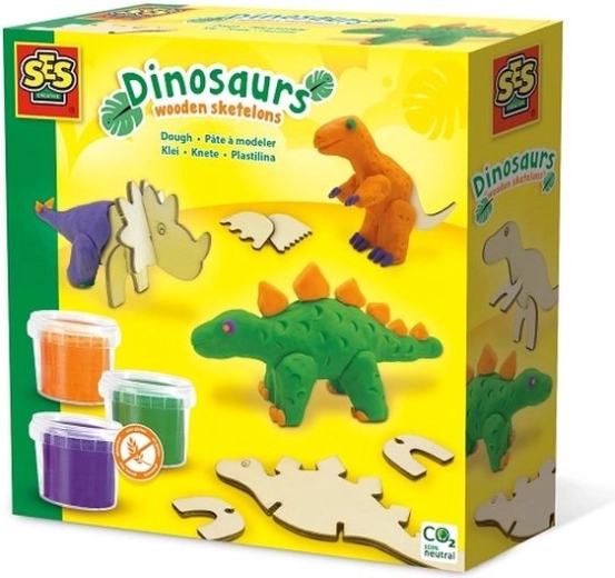 SES Knetmasse – Holz-Dinosaurier
