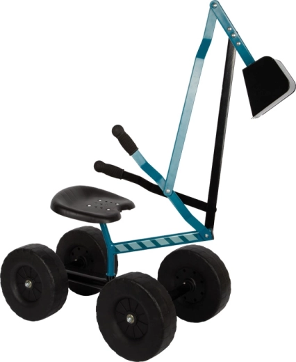 small foot Kinder-Tretbagger mit Rädern, blau