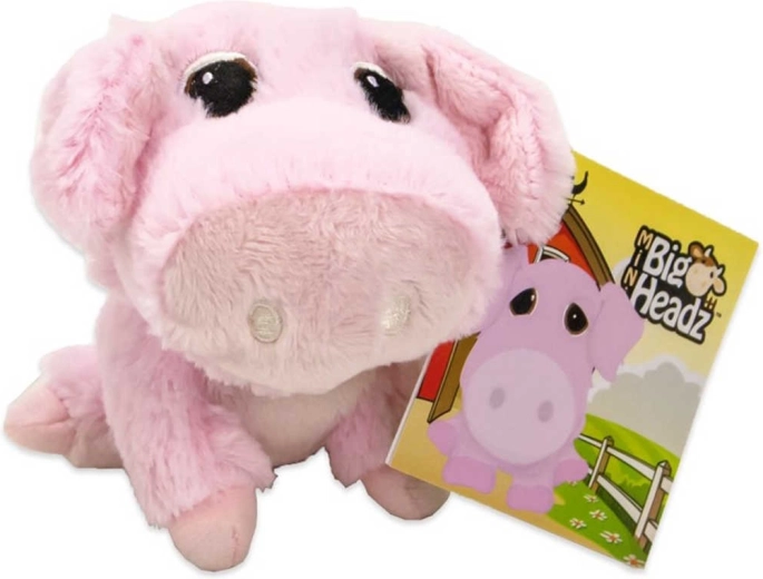Plüsch-Schweinchen Big Headz 11 cm – 1 Stück