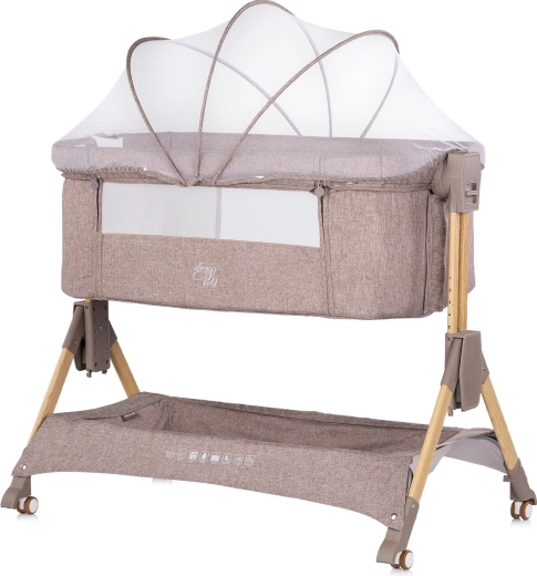 Chipolino SleepNFold 2v1 Beistellbett mit Wickelaufsatz, Latte