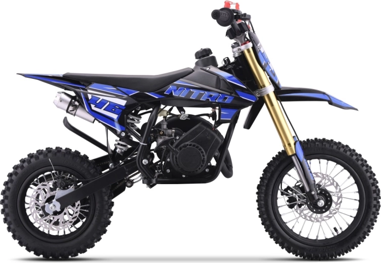 Benzin-Mini-Cross-Motorrad NITRO 60cc – blau