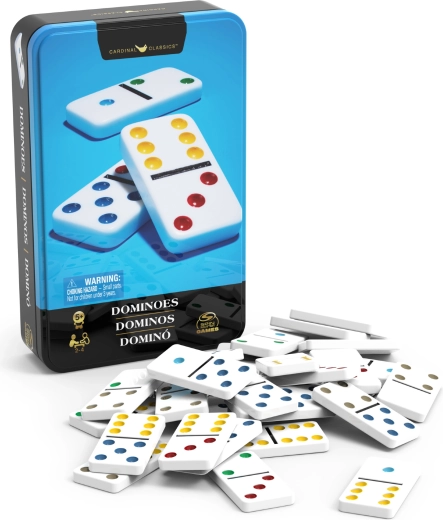 Domino in Blechdose