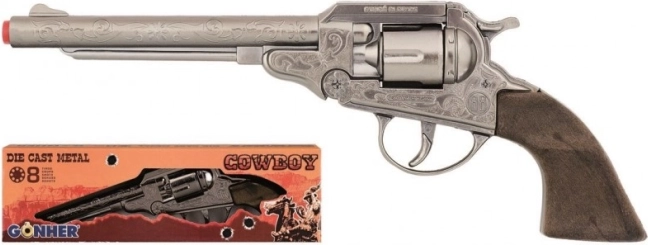 Metallischer Cowboy-Revolver mit 8 Schuss GONHER
