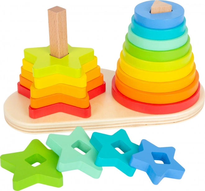 Stapelturm Regenbogen Duo für Kinder
