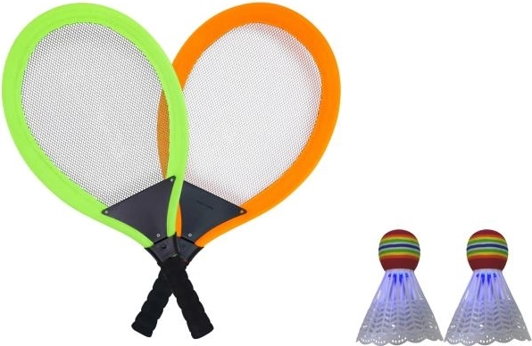 SPORTO-Badminton mit leuchtendem Federball