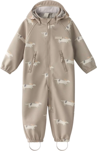 Leokid Softshell-Overall Lilo Beige Woof Gr. 80