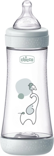 Chicco Anti-Kolik-Babyflasche Perfect5 300 ml, schneller Durchfluss 4m+ - 1 Stück