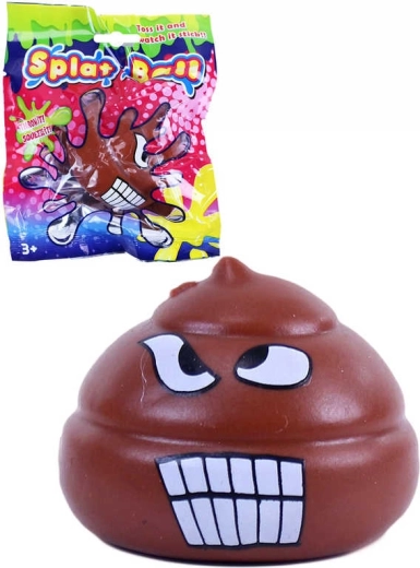 Quetschbarer klebriger Ball Kacke – Wasserbombe 6 cm - 1 Stück