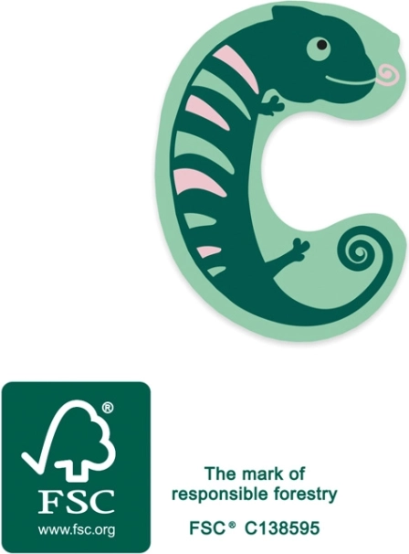 Kleiner Fuß hölzerner Buchstabe C