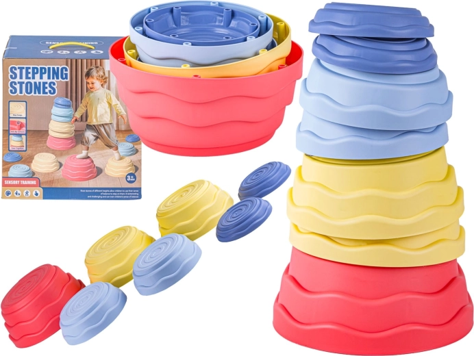 Sensorische Balancierstrecke für Kinder – Balanciersteine 7 Stk.